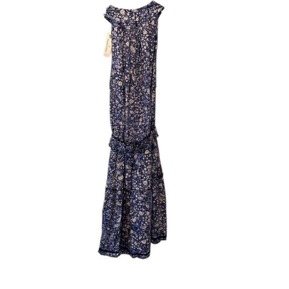 ✨POUPETTE ST BARTH Inka Ruffled Mini Sz Large Dress in Blue Apen✨ - Picture 9 of 14